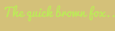 Image with Font Color BEE85A and Background Color D4C179